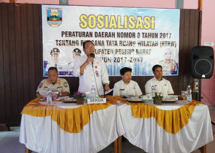 Pemkab Pesbar Sosialisasikan Perda RTRW