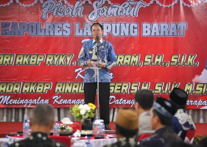 Kapolres Lampung Barat Pindah Tugas, Pj Bupati Melepas dengan Apresiasi