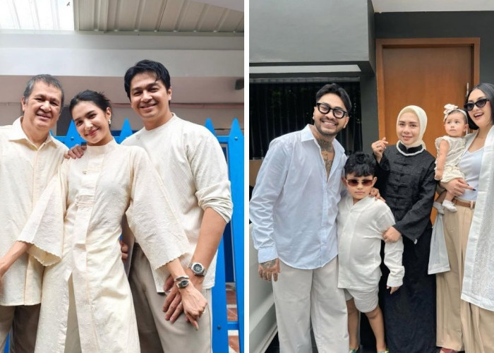 Intip 8 Momen Hangat Keluarga Artis Beda Agama Rayakan Lebaran, Penuh Toleransi dan Kebersamaan