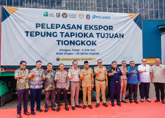 3.330 Ton Tapioka Lampung Tembus Pasar Tiongkok, Sinyal Kuat Hilirisasi