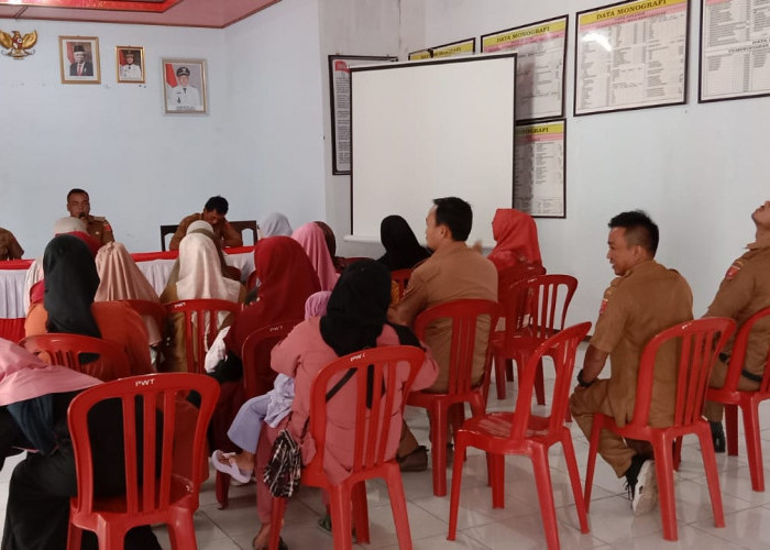 Persiapan Pengajian Rutin Bulanan MTBM Kecamatan Peratin Karyanto Gelar Rakor