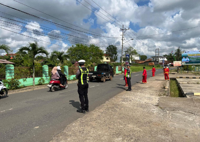 Amankan Pengajian Syawal Muhammadiyah, Polres Lampung Utara Terjunkan Personel Lalu Lintas
