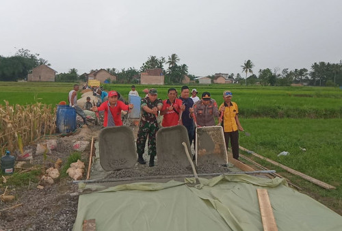 Program Ketahanan Pangan, Desa Jatimulyo Bangun Jalan Usaha Tani