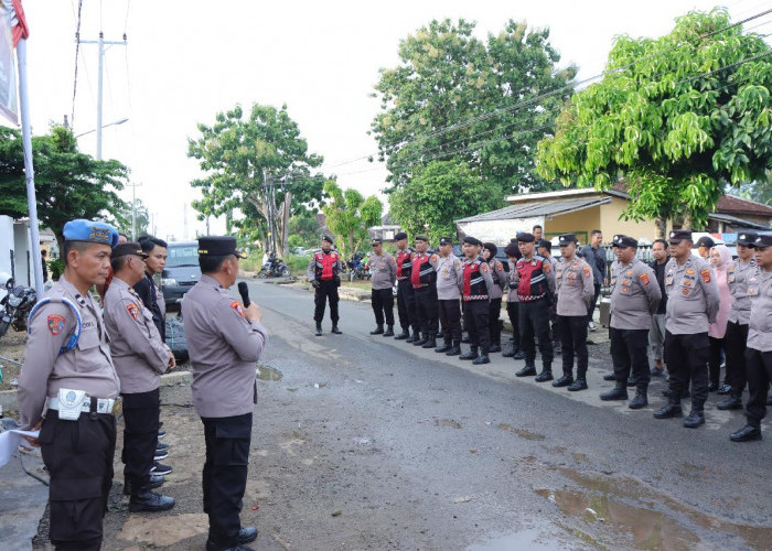 Polres Lampung Utara Lakukan Pengamanan Ketat Rapat Pleno Penetapan Pemenang Pilkada 2024