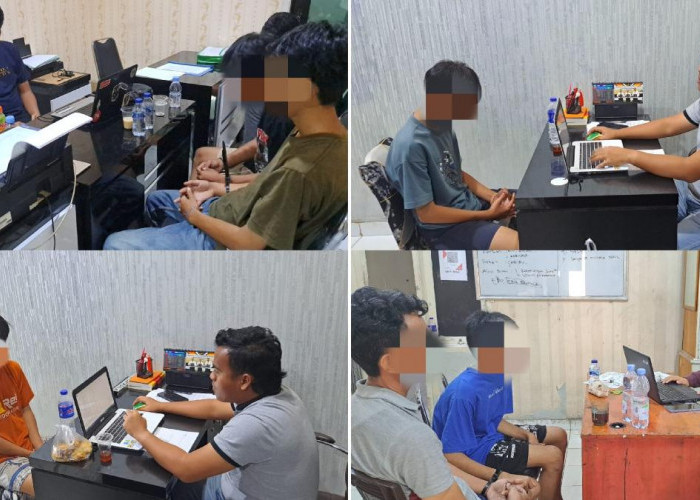 Jadi Pelaku Curas, 5 Remaja Asal Abung Barat Digelandang ke Polres Lampung Utara