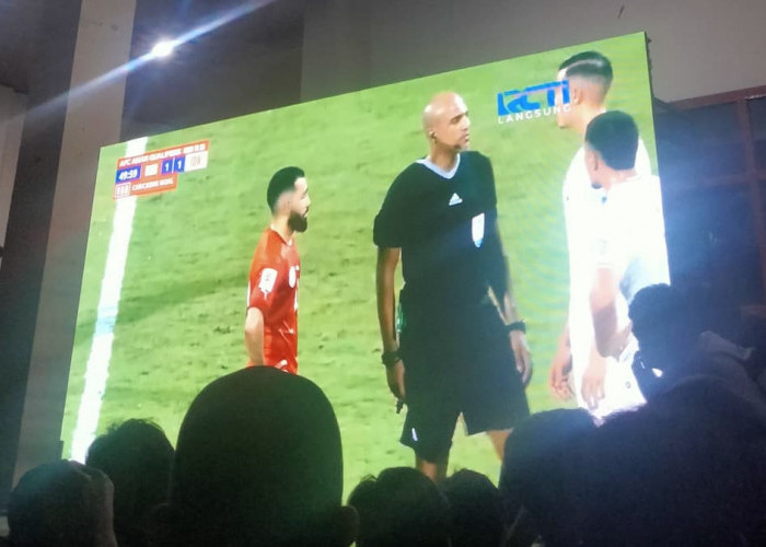 Seru! Nobar Timnas Indonesia di Bandar Lampung Berlangsung Meriah