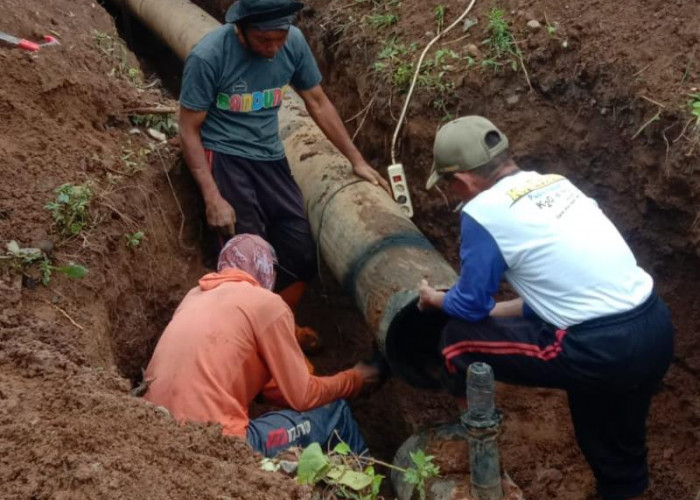 Pipa Transmisi Rusak, Distribusi Air Perumda Limau Kunci Terganggu 