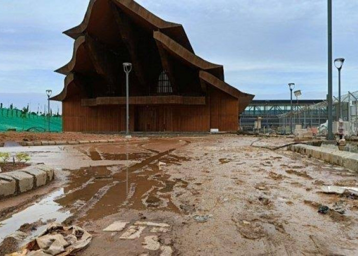 Viral! Bandara VVIP IKN Terendam Banjir, Drainase Buruk Jadi Sorotan