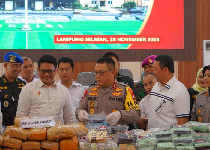 Amankan BB Senilai Rp 196,3 Miliar, Kapolda Helmy Sebut Lampung Daerah Perlintasan Narkoba