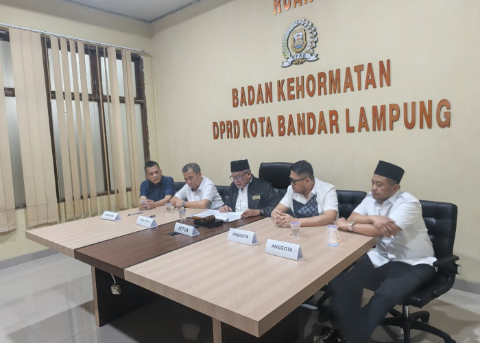 Terbukti Langgar Etik, Ini Sanksi untuk Dua Anggota DPRD Bandar Lampung
