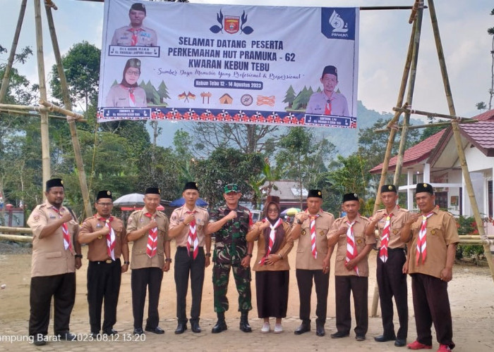 Meriahkan HUT Pramuka ke-62, Kwaran Wilayah Timur Lampung Barat Gelar Perjusami 