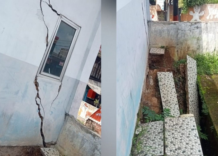 Diduga Dikerjakan Asal Jadi, Bangunan Puskesmas Bukit Kemuning Retak dan Amblas