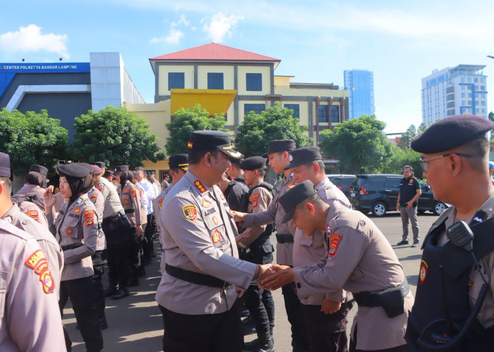 Halal Bihalal Idul Fitri, Polresta Bandar Lampung Pererat Soliditas Internal