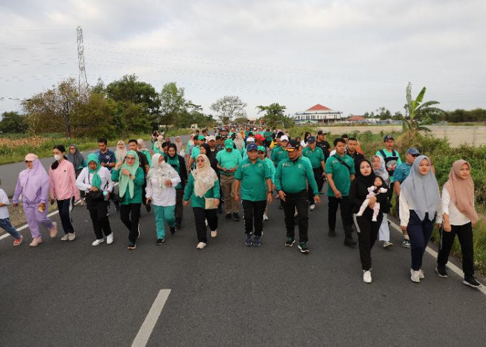 Pj Gubernur Samsudin Ikuti Jalan Dalam Peringatan Hari Perhubungan Nasional 