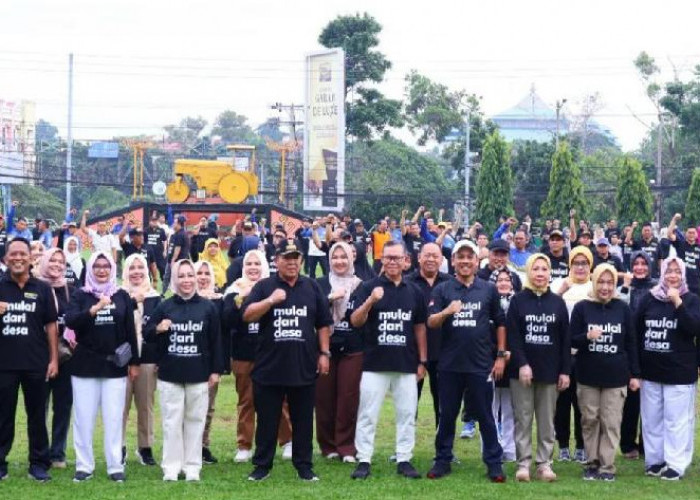 Gubernur Arinal Senam Bersama ASN di Lingkungan Pemprov Lampung