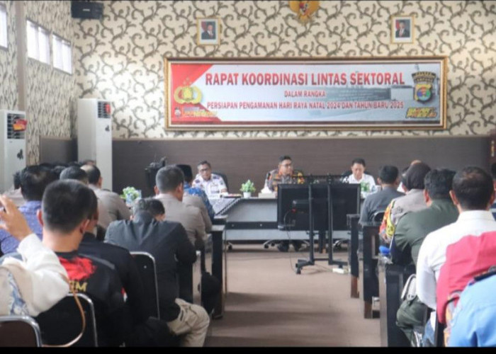 Jelang Nataru, Polres Lamsel Gelar Rakor Lintas Sektoral 