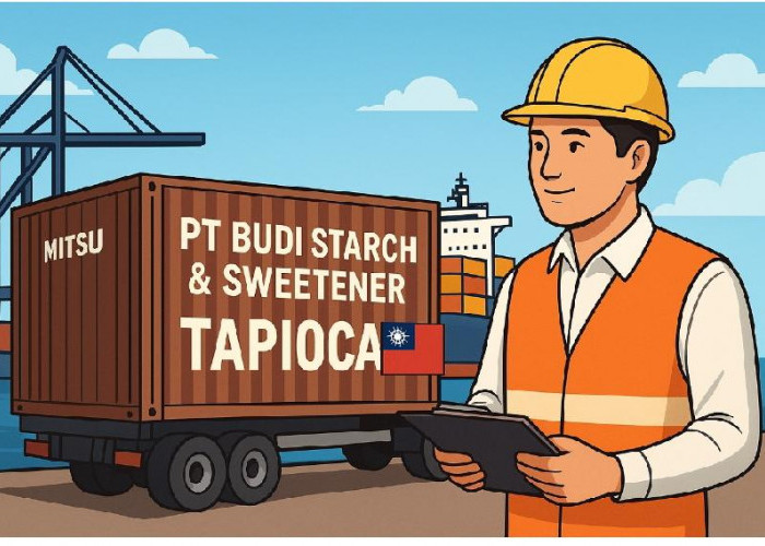 PT BSSW Ekspor Perdana 10 Ribu Ton Tapioka ke Taiwan