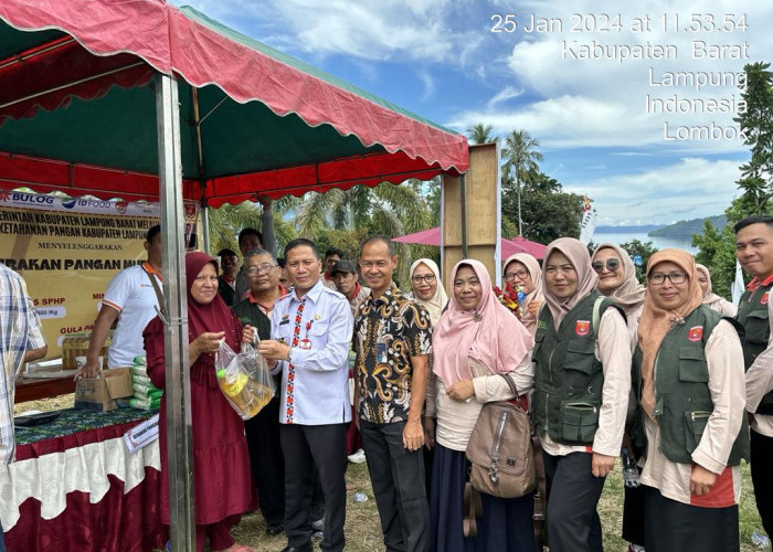 Momen Kunjungan Mendag, Dinas Ketahanan Pangan Lampung Barat Gelar Gerakan Pangan Murah