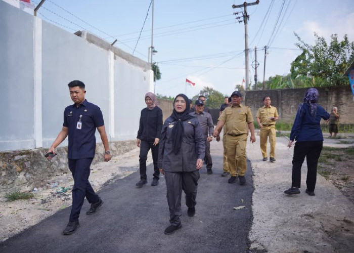 Jalan Wala Kuba Way Laga Rampung Diperbaiki, Wali Kota Eva Dwiana Pastikan Kualitasnya