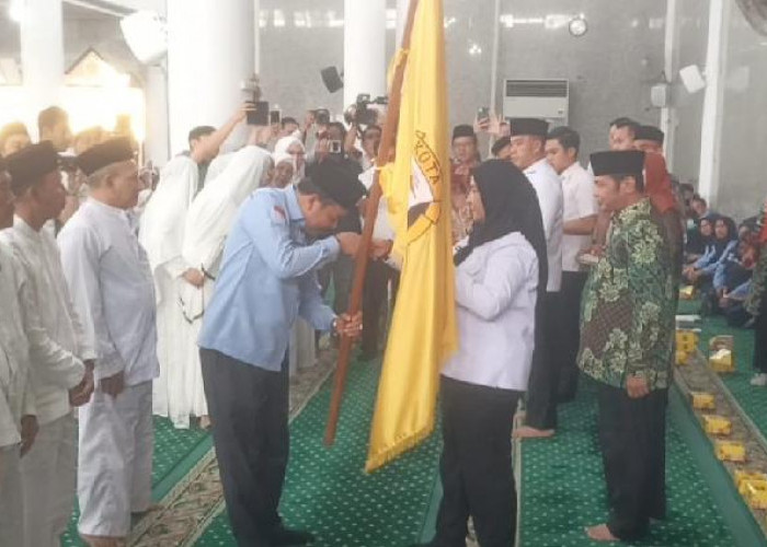 Pemkot Bandar Lampung Lepas 1.500 Calon Jemaah Haji di Masjid Al-Furqon