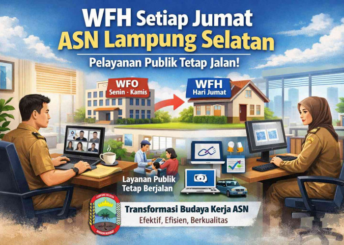 ASN Lampung Selatan Mulai WFH Tiap Jumat, Transformasi Kerja Menuju Era Digital