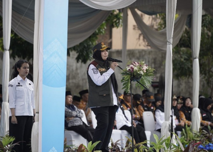 Kemah Bhakti Satya Linmas di Bandar Lampung Resmi Ditutup, Bunda Eva Sampaikan Pesan Ini
