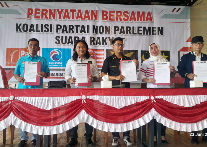 Bentuk Koalisi, Enam Partai Non Parlemen di Bandar Lampung Ini Siap Dukung Pemimpin Tegas dan Cerdas