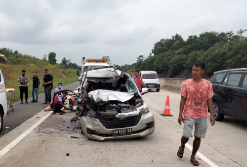 Kecelakaan di Tol Lampung, Dua Orang Meninggal Dunia