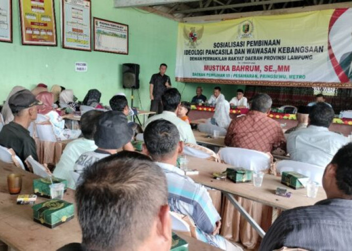Mustika Bahrum Dorong Warga Tempel Rejo Jadi Agen Nilai Pancasila