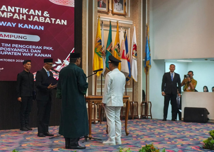 Galang Putra Rahman Resmi Dilantik, Ini Target dan Pesan Gubernur Lampung