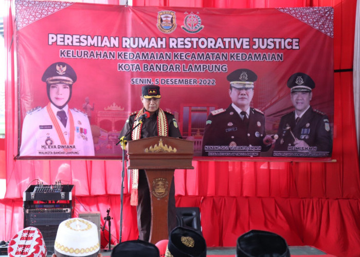 Kajati Lampung Resmikan Rumah Restorative Justice di Kedamaian Bandar Lampung