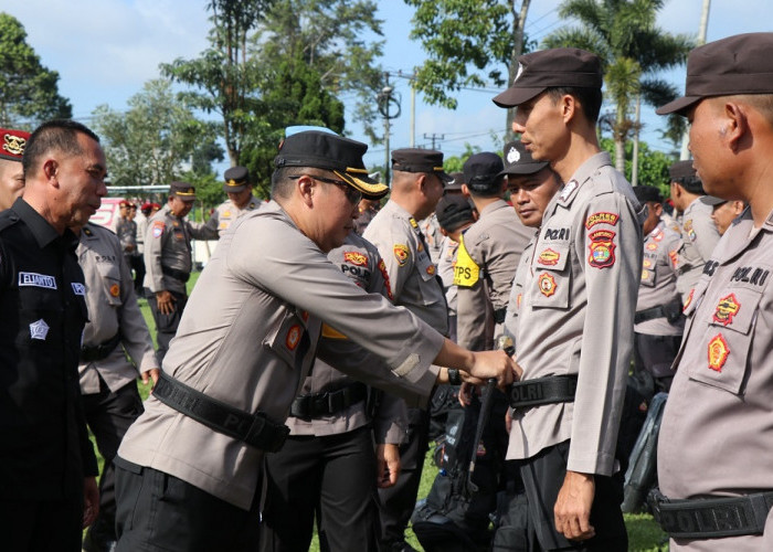 Polres Lampung Barat Tempatkan 2 Personel Polri dan 2 Linmas di Tiap TPS Kategori Sangat Rawan