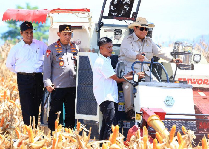 Presiden Prabowo Sambut Baik Panen Raya Jagung, Apresiasi Inisiatif Polri