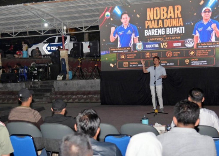 Nobar Piala Dunia Lampung Selatan Dongkrak Omzet UMKM