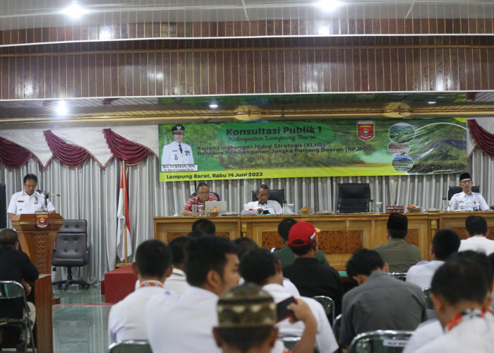 DLH Lampung Barat Gelar Konsultasi Publik l Dalam Rangka KLHS dan RPJPD