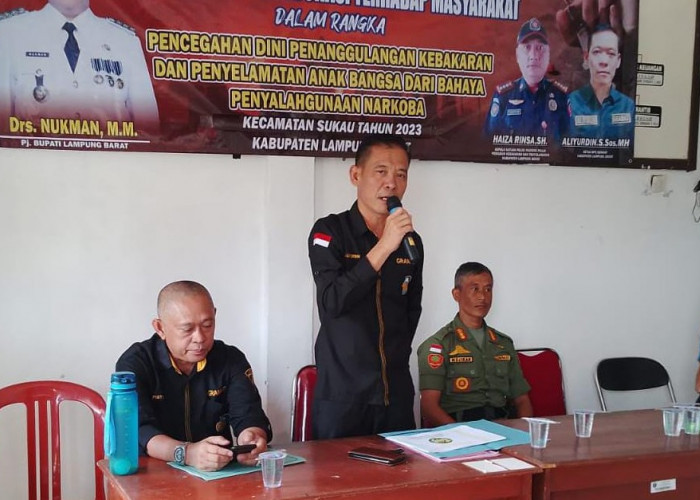 Perangi Penyalahgunaan Narkotika, DPC Granat Lampung Barat Lakukan Penyuluhan 
