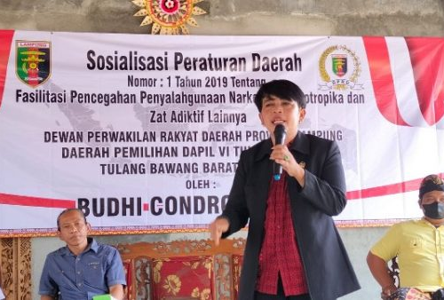 Budhi Condrowati Gelar Sosperda Tentang Pencegahan Penyalahgunaan Narkoba