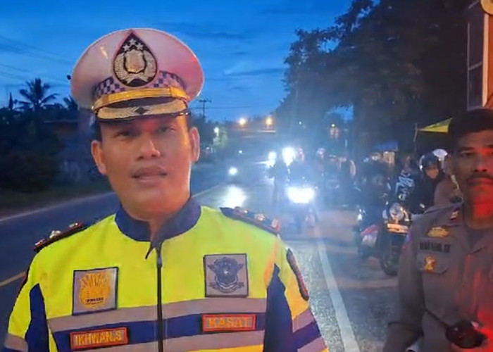 Pemudik Sepeda Motor yang Melintas di Bandar Lampung Dikawal Polresta Bandar Lampung