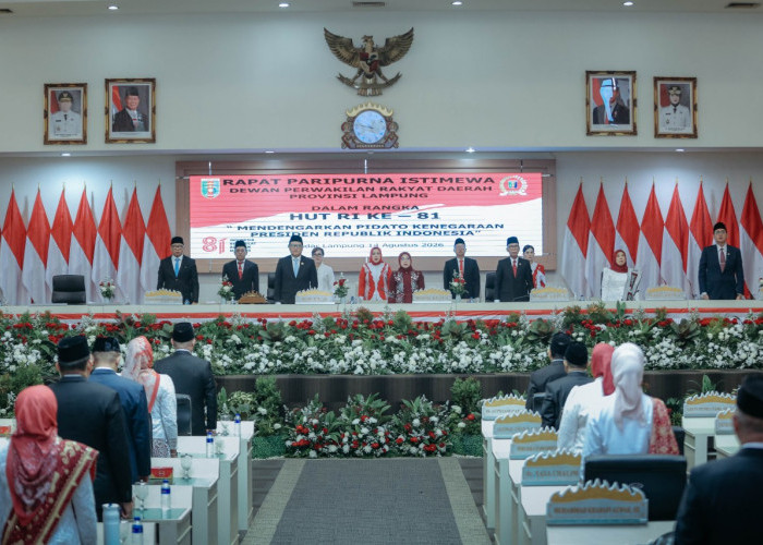 Gubernur Lampung Simak Pidato Kenegaraan Prabowo, Dorong Kolaborasi Pembangunan Daerah