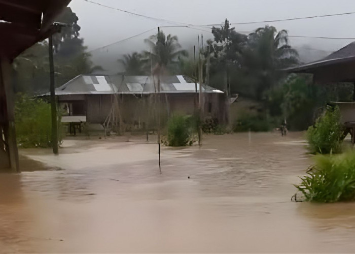 Banjir di Bumi Hantatai Mulai Surut, Warga Diminta Tetap Siaga