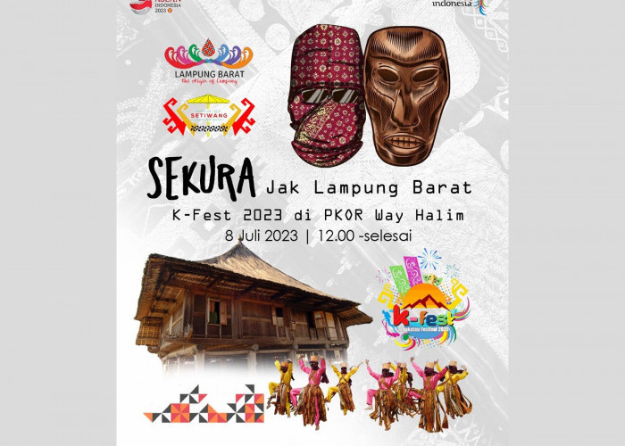 'Tradisi Sekura di Lampung Barat' Menjadi Tema Utama di Krakatau Festival 2023
