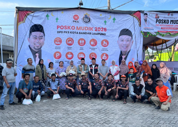 PKS Bandar Lampung Hadirkan posko mudik gratis untuk pemudik di Jalur Lintas Sumatera