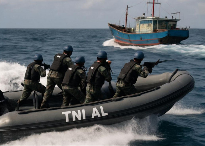 TNI AL Gagalkan Penyelundupan 45 Ton Lebih Pasir Timah di Perairan Pangkalpinang