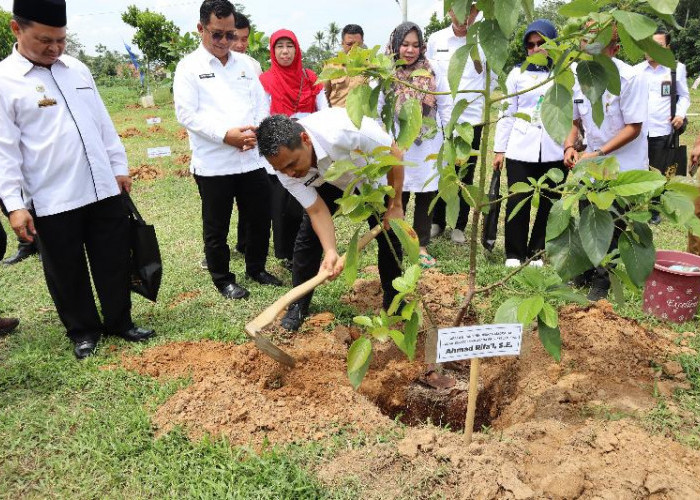 MAN IC Lampung Timur Gelar Penerimaan Siswa Baru dan Louching Tanam Pohon dan Bibit Buah Persiapan Adiwiyata