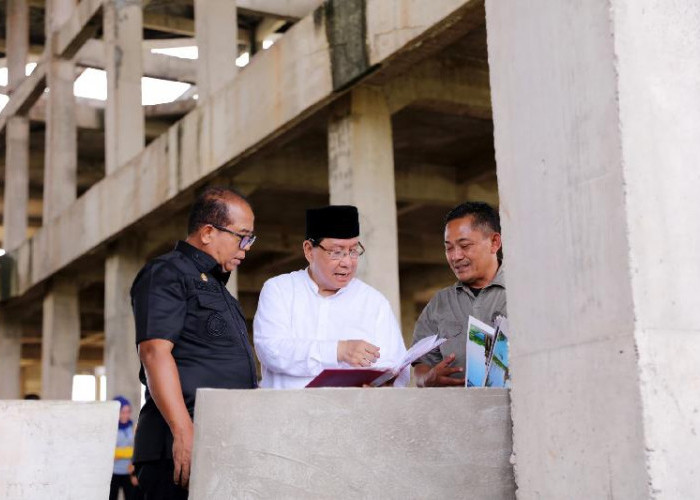 Penjabat Gubernur Lampung Tinjau Pembangunan Masjid Al-Hijrah di Kota Baru