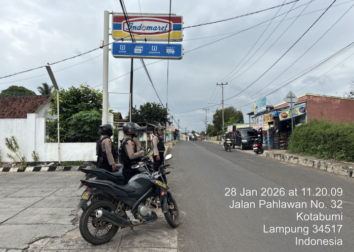 Sambut Ramadan, Sat Samapta Polres Lampung Utara Tingkatkan Patroli
