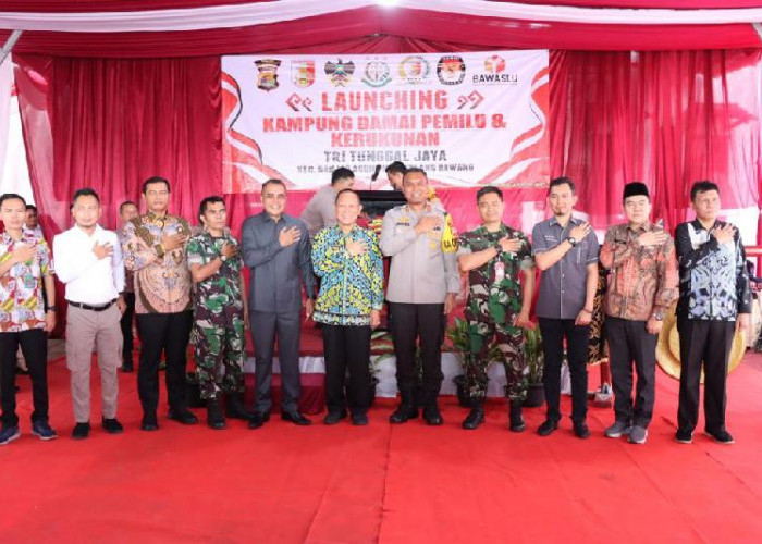 Perdana di Lampung, Launching Kampung Damai Pemilu di Tulang Bawang