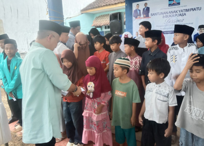 DPC Demokrat Lampura Gelar Buka Puasa Bersama dan Santuni 100 Anak Yatim