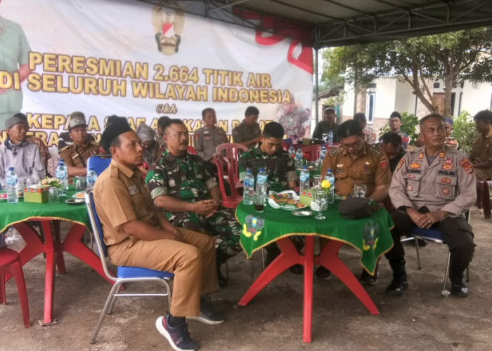 Dandim 0422 Pimpin Zoom Meeting dengan Kasad pada Peresmian Titik Air di Pekon Sri Menanti