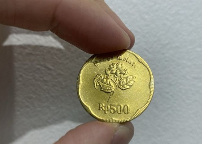 Uang Koin 500 Rupiah Cetakan Tahun 1992 Bergambar Melati Dibandrol Rp 5 Juta per Keping